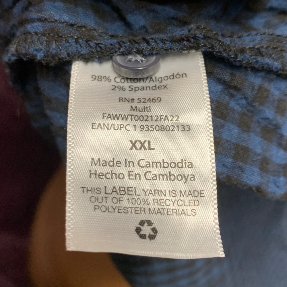 Free Assembly XXL Blue Ruffled Women's Top - Picture 11 of 13